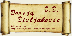 Darija Divljaković vizit kartica